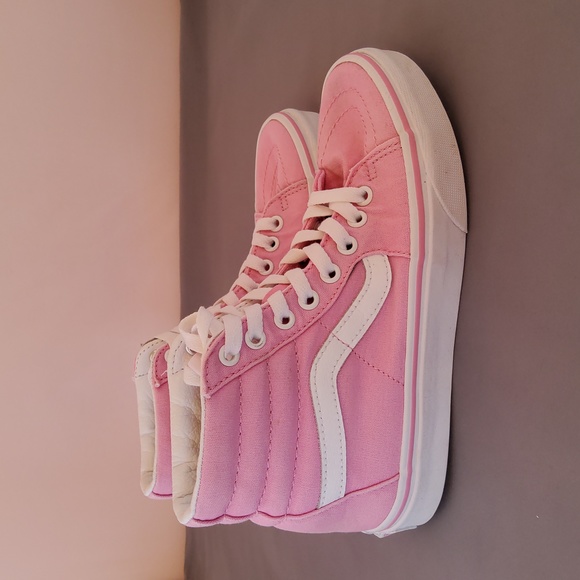 Vans hi-top unisex pink canvas sneakers - Picture 2 of 5